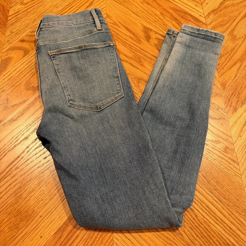 FRAME Le High Skinny Jeans Women’s Blue High Rise Premium Denim Size 26